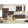 Liner Style High Gloss Lacquer Finish Kitchen Cabinet